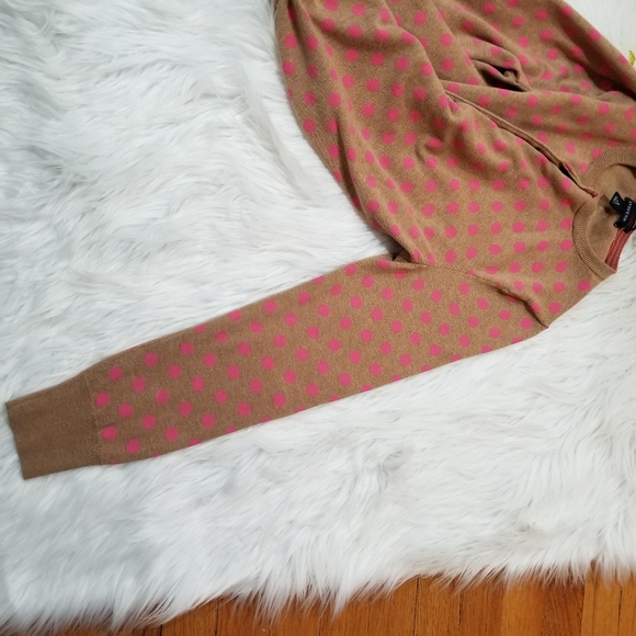 LANDS' END Cardigan Color Tan With Pink, SIZE S.. - Picture 6 of 15